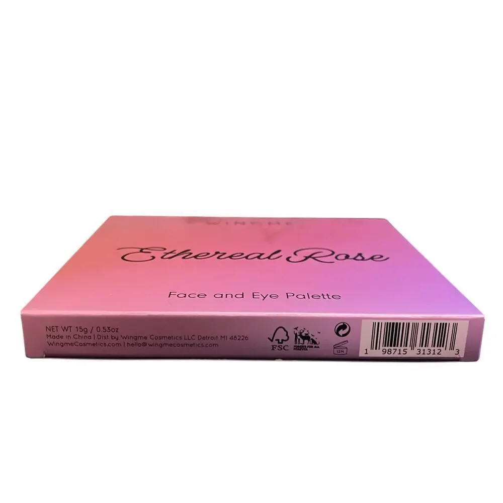 Wingme Ethereal Rose Face Eye Palette  6 Pan Blush Bronzer Highlighter